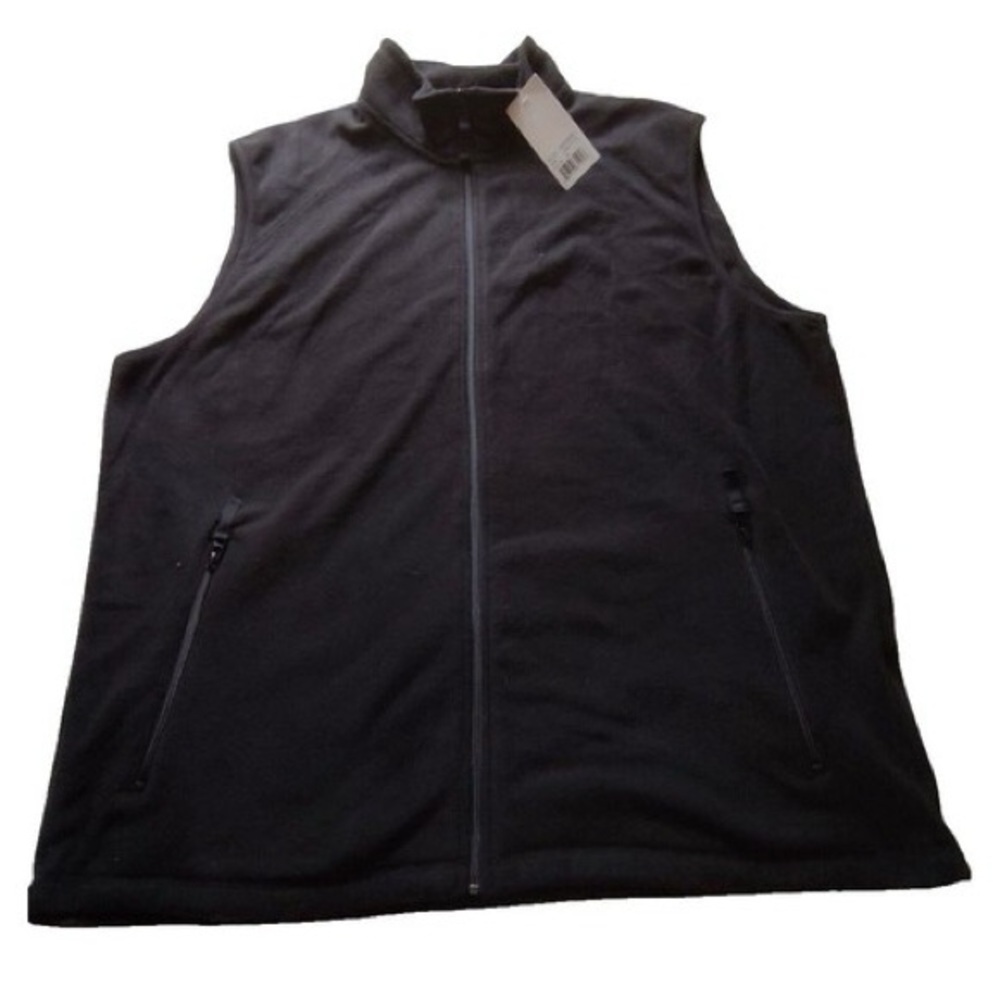 Structure Black Vest with Structured Shoulders